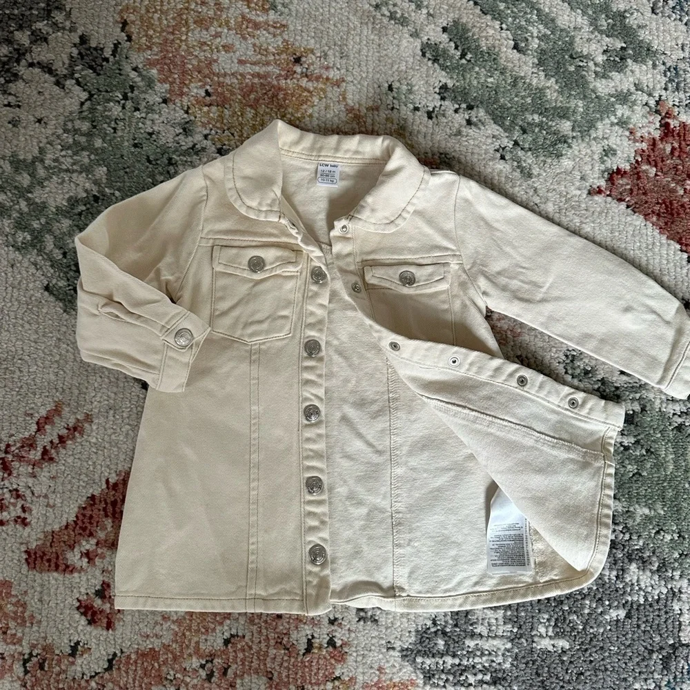 Boutique Denim Jean Jacket Dress 12-18 Months Baby Girl THE CUTEST